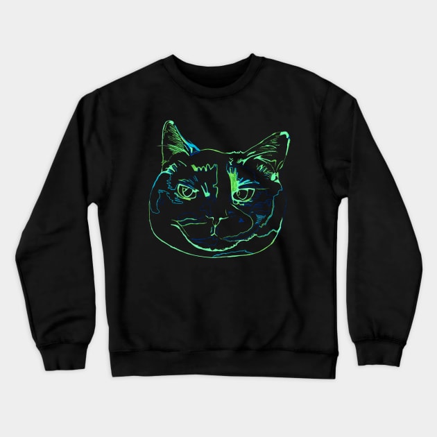 Torti Cat Crewneck Sweatshirt by RaLiz